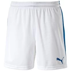 Puma Pitch Short Mit Innenslip Kinder - Weiß/blau