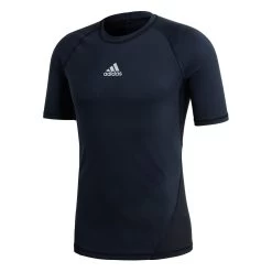 Adidas Alphaskin Short Sleeve - Schwarz
