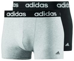Adidas Ess Trunk Boxershorts 2Pack - Grau/schwarz