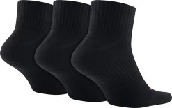 Nike Dri-FIT Non-Cushion Quarter Socken 3 Er Pack - Schwarz -Bester Jersey Geschäft NIKE SX4847 001 PHCBH001 1280x1280