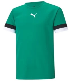 Puma TeamRISE Jersey Jr - Pepper Green-Puma Black-Puma White